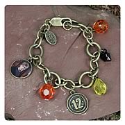 Hunger Games Movie Peeta District 12 Charm Bracelet